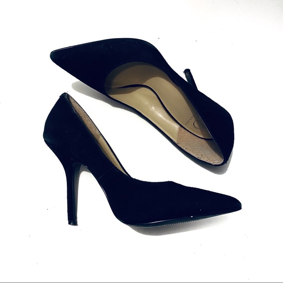 Kelsi Dagger Black Suede Stilettos - Picture 3 of 4